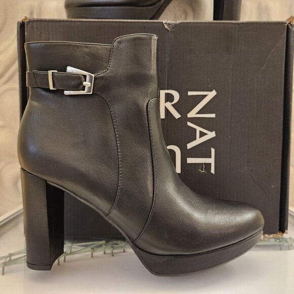 Naturalizer "Braxton" Ankle Boots. Black. NIB. Size 9 - Picture 1 of 12